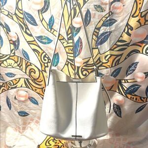 Steve Madden White Bucket Bag